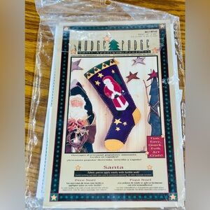 Hodge Podge Santa Claus Christmas Stocking Pattern HP142 Sealed 9"x17"
